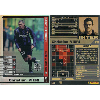 การ์ดดาวเวอร์ชั่นญี่ปุ่น WCCF 01-02 BS International Milan Virgin Italy