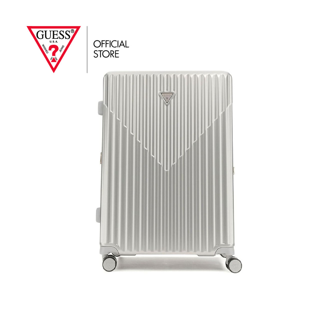 GUESS กระเป๋าเดินทาง CENTENNIAL 28 IN 8-WHEELER HN9675988 สีเงิน
