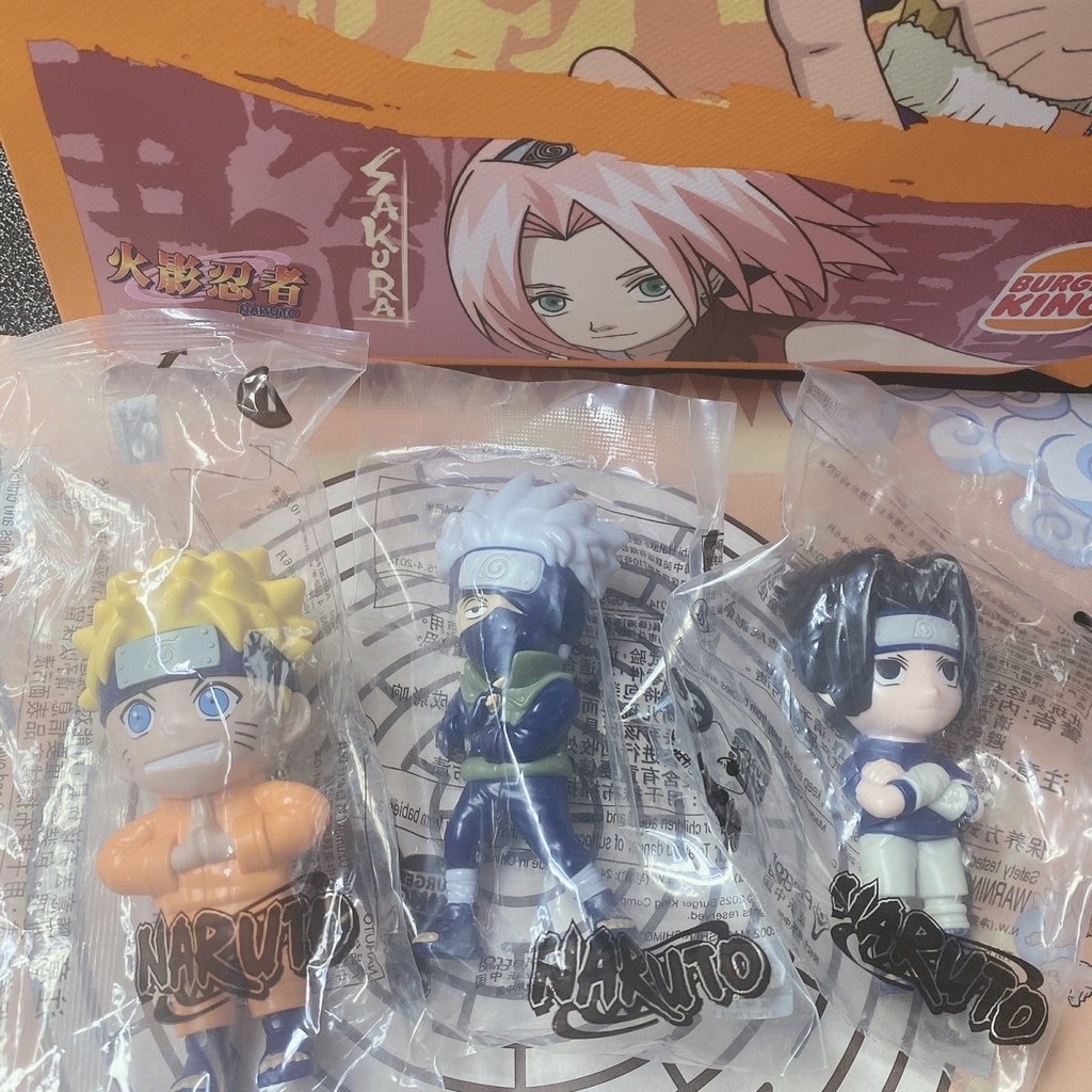 Burger King Naruto Co-Branded Naruto Sasuke Kakashi ขนาดเล็ก Co-Branded Bag สินค้า