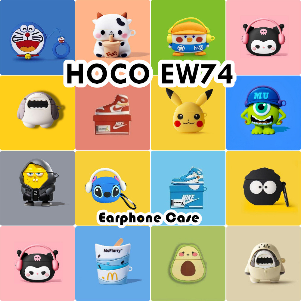 คุณภาพสูงสําหรับ HOCO EW74 กรณีการ์ตูนสร้างสรรค์ซิลิโคนอ่อนนุ่มหูฟังกรณีปลอก NO.1