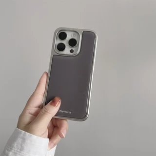 Retro Charcoal สีเทาเคสโทรศัพท์ Drop-Resistant สําหรับ iPhone 16 Promax 15 Promax 11 12 13 14plus 15plus 16e 16plus 15pro