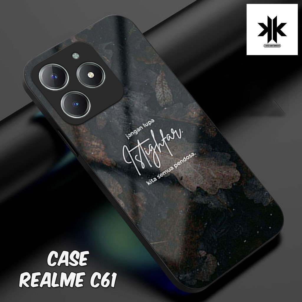 เคส HP KK28 Realme C61 - เคสโทรศัพท์ Realme C61 - Glass Softcase - Glossy Hardcase - เคสโทรศัพท์ - P
