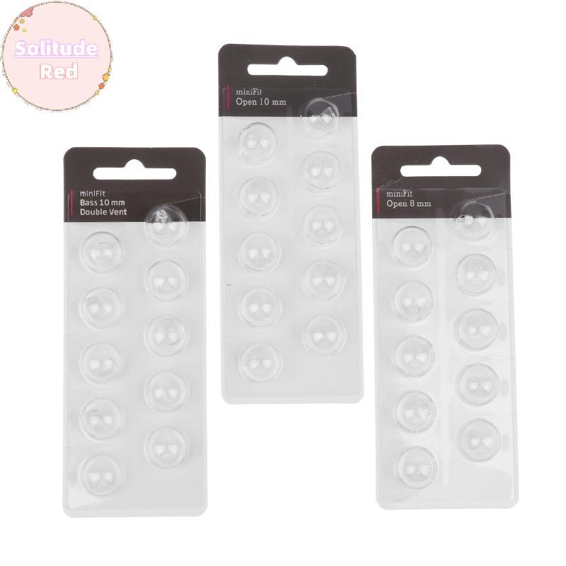 Solitudered เดี่ยว/คู่/เปิด Vent เครื่องช่วยฟังโดมสําหรับ Oticon Minifit หูหมวกอะไหล่อุปกรณ์เสริมสํา
