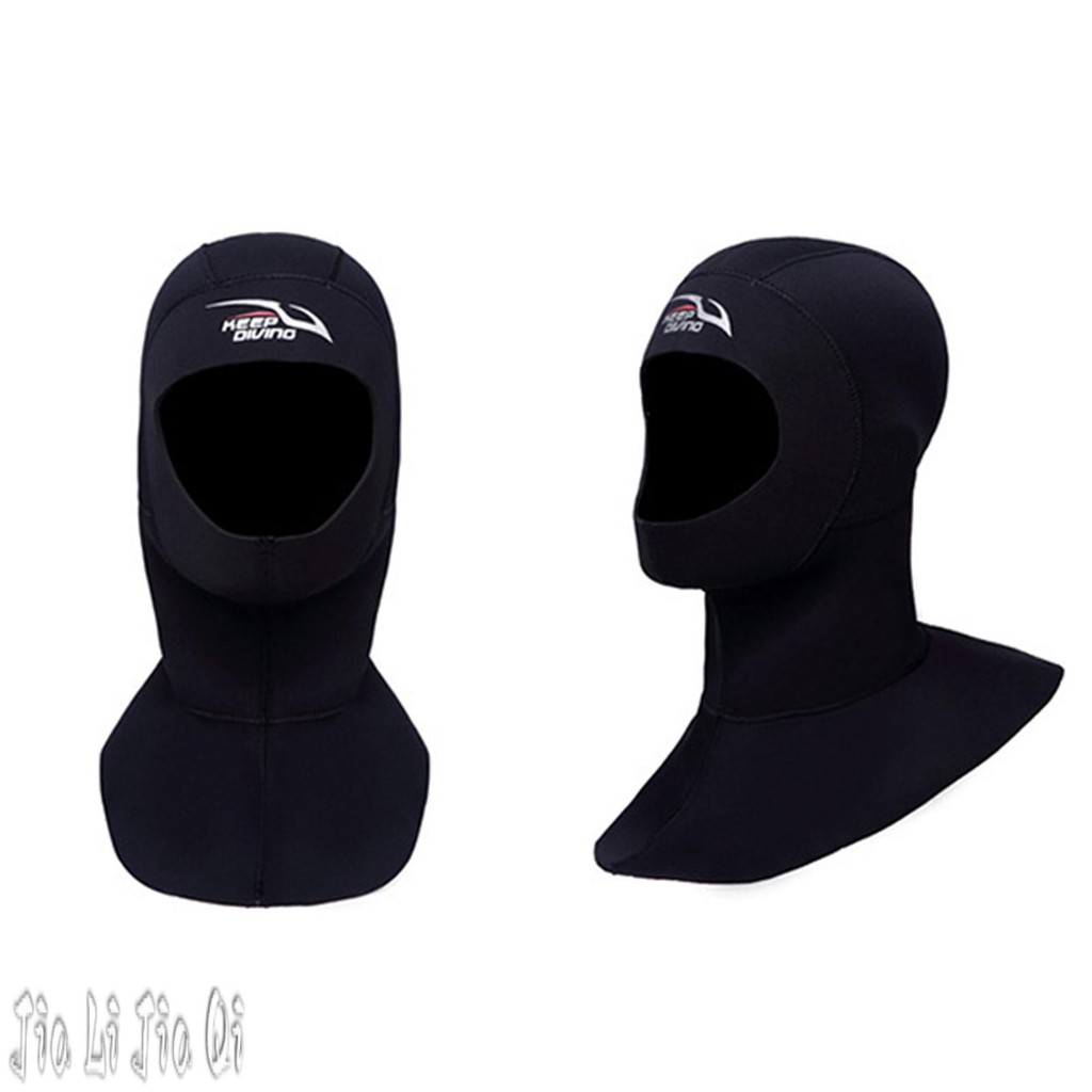 3MM Neoprene Scuba Diving Hood ว่ายน้ําดําน้ําหนาหมวกยืด Sailing Thermal Hood