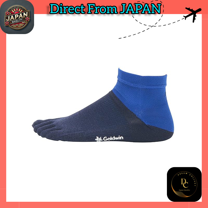 [Goldwin] Paper Fiber 5-Toe Short Socks NAVY 1