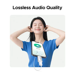 ORICO USB-C OTG Adapter (การชาร์จ 27W/ข้อมูล/เสียง) เข้ากันได้กับ iPhone, iPad, AirPods, แท็บเล็ต