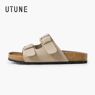UTUNE รองเท้าแตะผู้หญิงสไตล์เบอร์เคน สายรัดคู่ เบา ระบายอากาศดี รองรับอุ้งเท้า ใส่ลำลอง ชายหาด/กลางแจ้ง