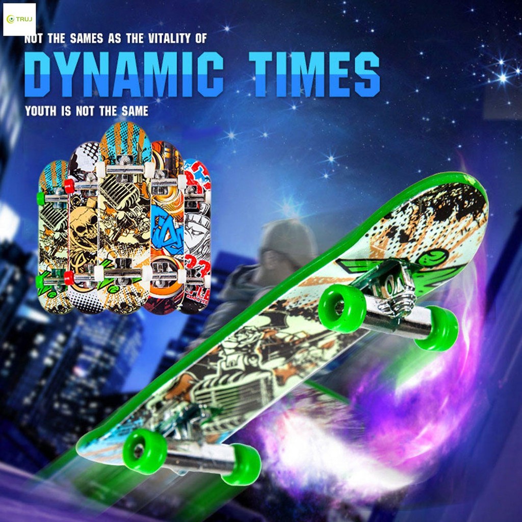 Creative Fingerboard Mini Alloy Finger Skateboard ของเล่นแปลกใหม่ชุดเครื่องมือมืออาชีพ Graffiti Fing