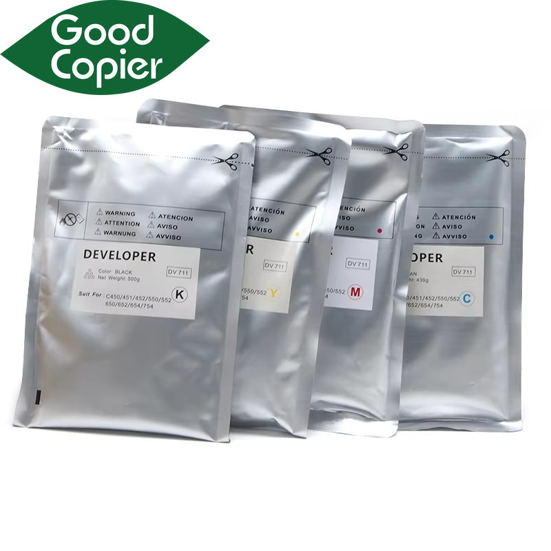 1PC Developer Powder สําหรับ Konica Minolta C 654 754 C654 C754 ใช้งานร่วมกับ DV711 DV-711