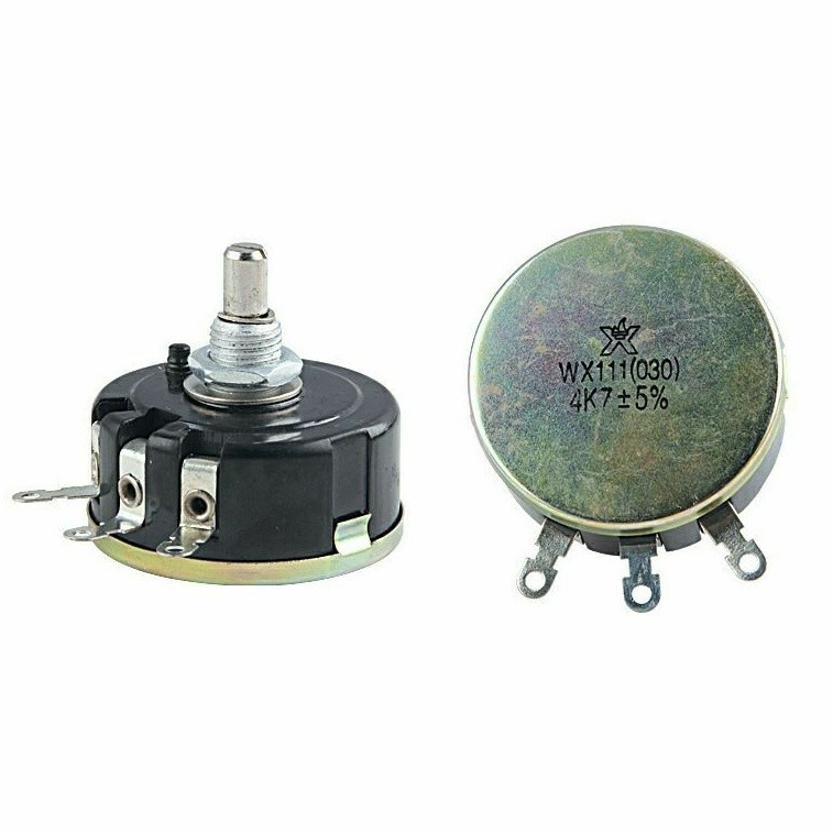 WX111 WX050 WX112 โพเทนชิโอมิเตอร์แบบหมุนรอบเดียว 1K 2K2 4K7 10K