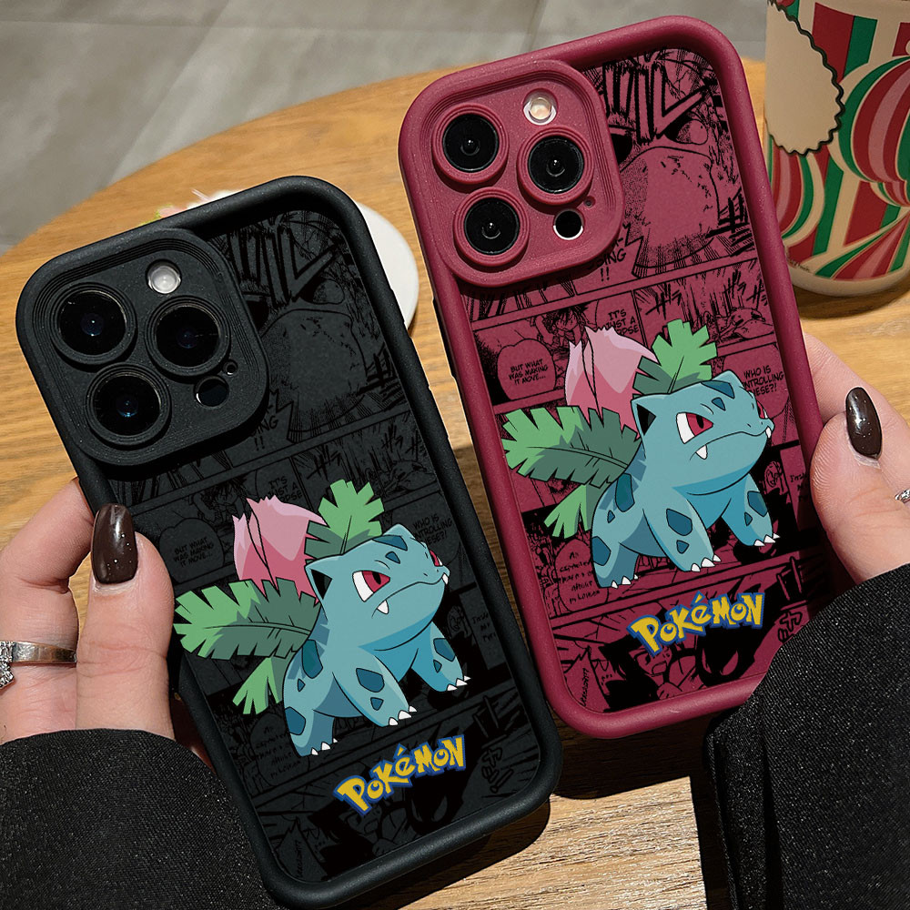 น่ารัก Ivysaur Monster Comic Casing สําหรับ OPPO Reno 14 13 12 11 F 10 8 7 6 5 4 3 2 T Z Pro Plus 4G