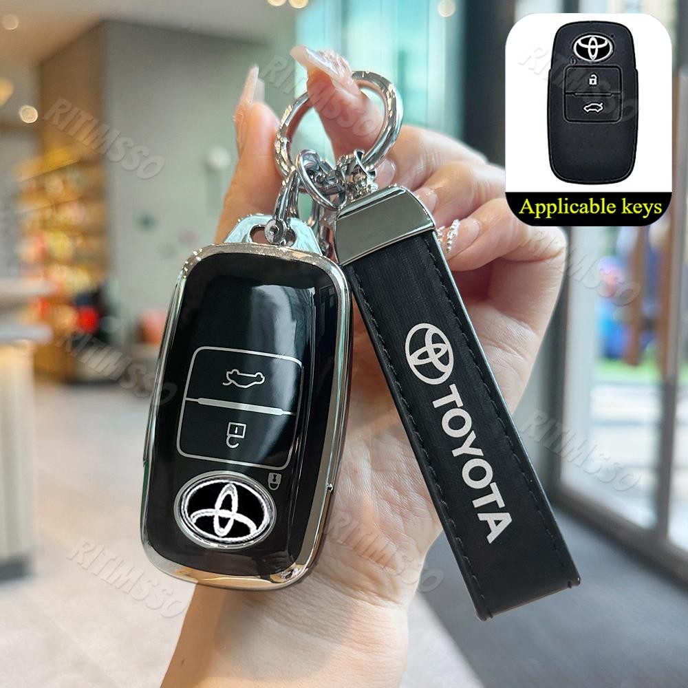 TPU รถสมาร์ทคีย์กรณี Fit สําหรับ Toyota Avanza Veloz Raize 2022 - 2025 Wigo 2023 - 2025 Yaris Cross