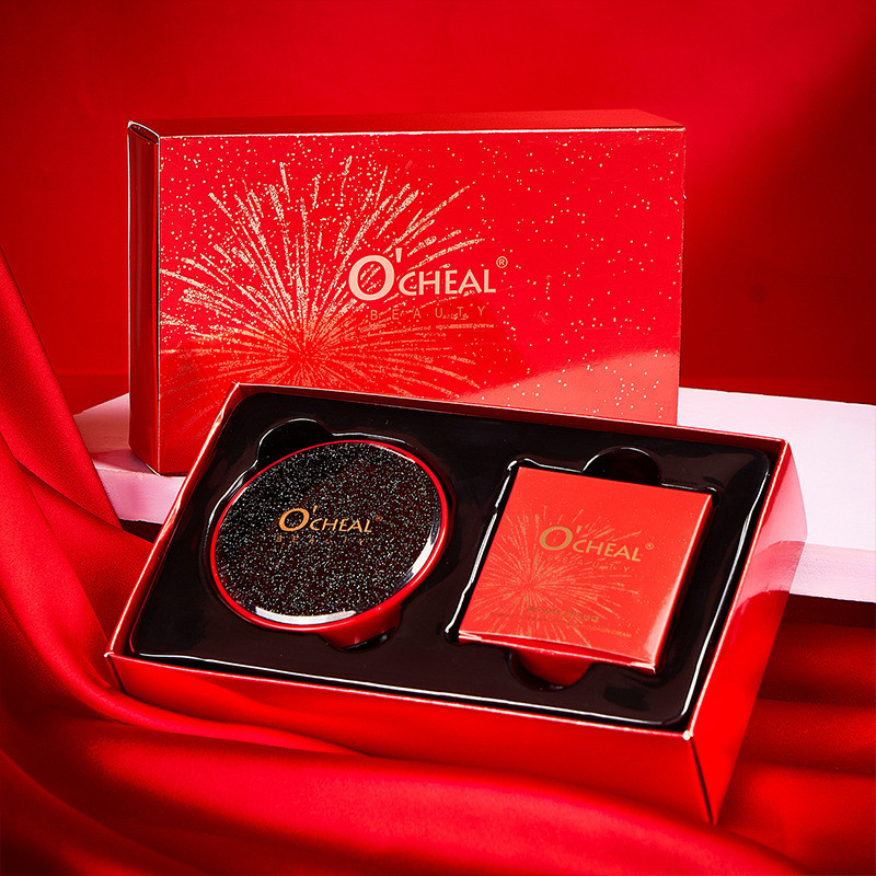 Air Cushion cc ครีมคอนซีลเลอร์ Moisturizing Brightening CC Liquid Foundation Air Cushion เครื่องสําอ