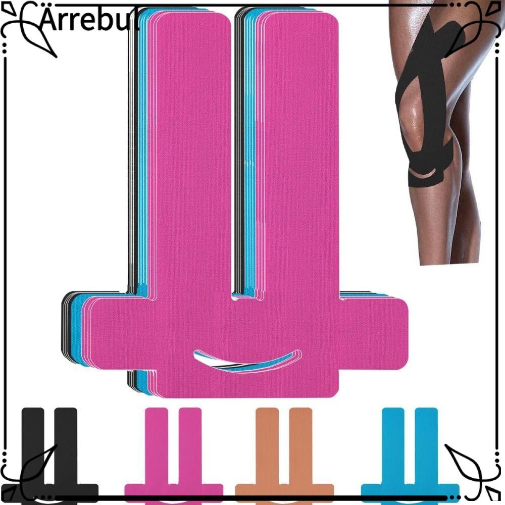 AREBUL 2 ชิ้นเทปกายภาพ,เทปเข่ากันน้ําติดทนนาน,Breathable Hypoallergenic Elastic Athletic Tape Athlet