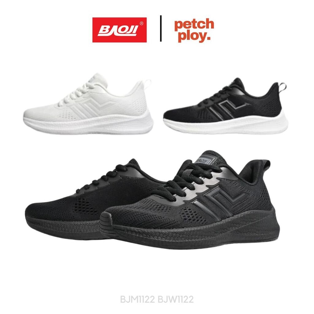 Baoji BJM1122 BJW1122 รองเท้าบาโอจิ ของแท้ รองเท้าผ้าใบ Unisex ใส่ได้ทั้งชายและหญิง Size 37-47