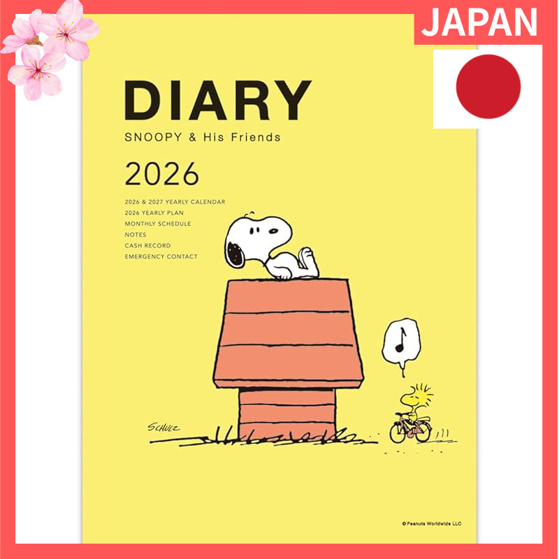 Hallmark Snoopy Planner 2026 A5 & A6 Monthly Edition (Starts October 2025)【Direct from Japan】
