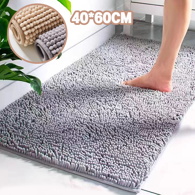 COD พรมห้องน้ำ พรมเช็ดเท้า 40*60CM พรมเช็ดเท้าห้องน้ำ มีกันลื่น ซับน้ำดี พรมห้องนอน