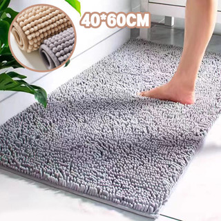 COD พรมห้องน้ำ พรมเช็ดเท้า 40*60CM พรมเช็ดเท้าห้องน้ำ มีกันล…