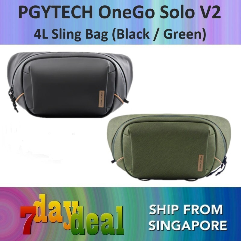 PGYTECH OneGo Solo Camera Sling Bag V2 4L สีดํา / GreenHT99 YPQL