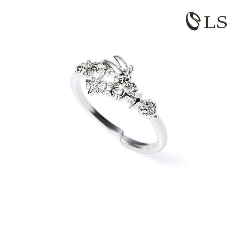LS jewelry แหวนแฟชั่น ปรับได้ โรแมนติก สบาย ๆ วันหยุด ของขวัญ r2342