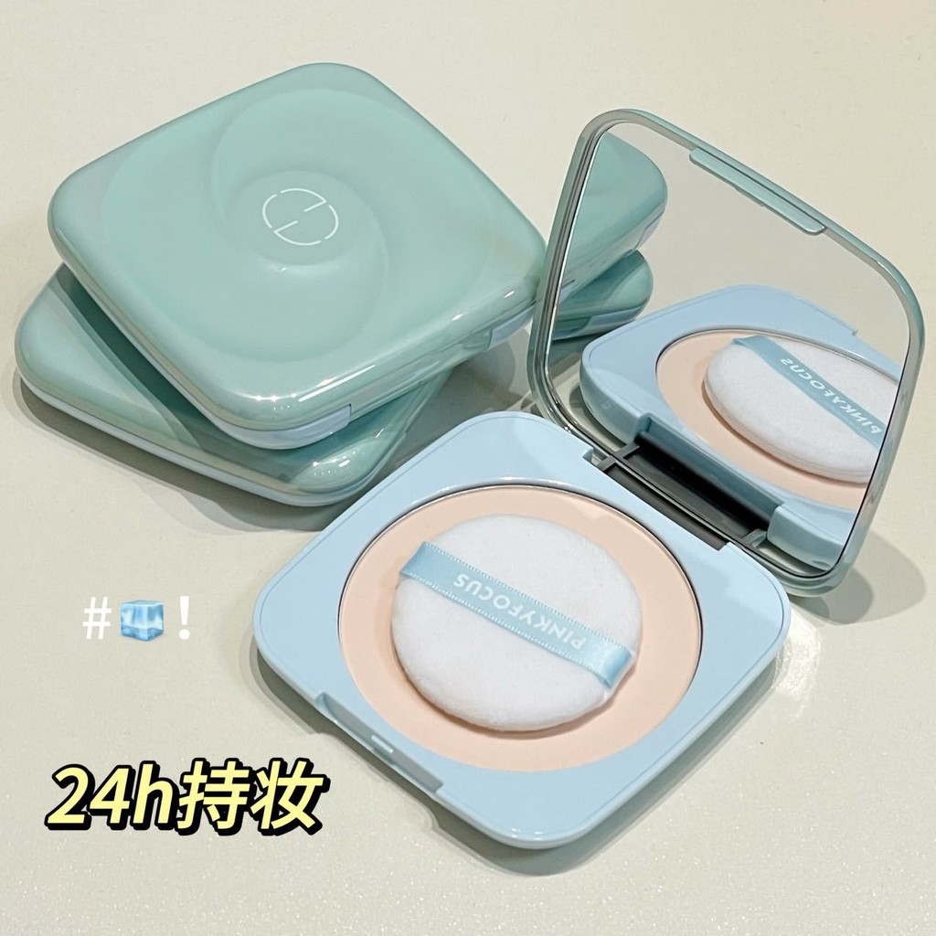 PinkyFocus16g ขนาดใหญ่-ความจุ Fixing แต่งหน้าแป้ง Soft Focus Matte Control คอนซีลเลอร์ Brightening แ