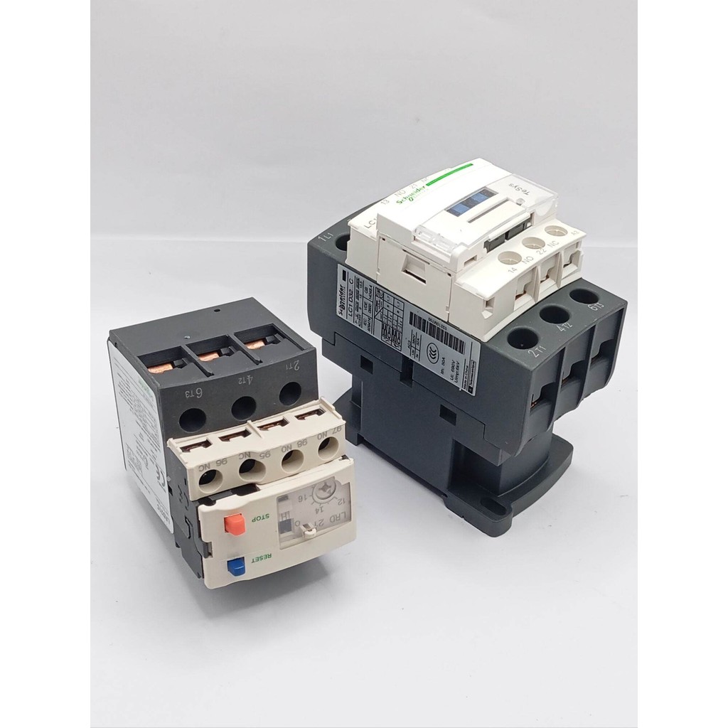 ส่งด่วน! LC1D09+LRD21ขนาดแอม12-18Aชุดแมกเนติก+โอเวอร์โหลดของSchneider พร้อมส่งจากไทย🇨🇷🛻