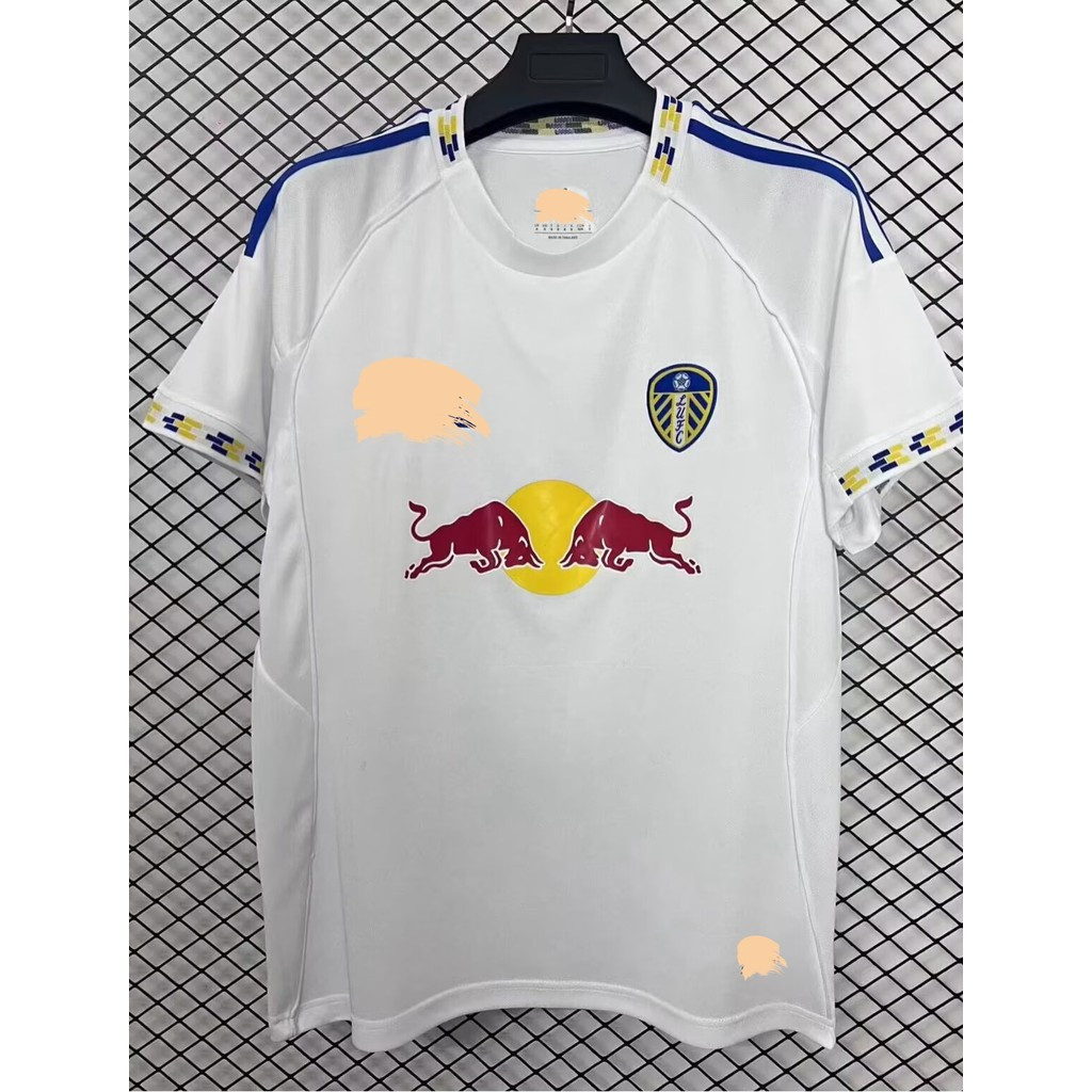 พัดลมรุ่น Leeds United พร้อมเสื้อยูก้าแขนสั้นสำหรับฟุตบอล