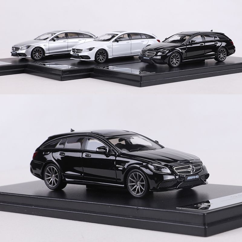 HOT DEALKM 1: 64 Mercedes-Benz CLS63 Station รถจําลองรถโลหะผสมรุ่น