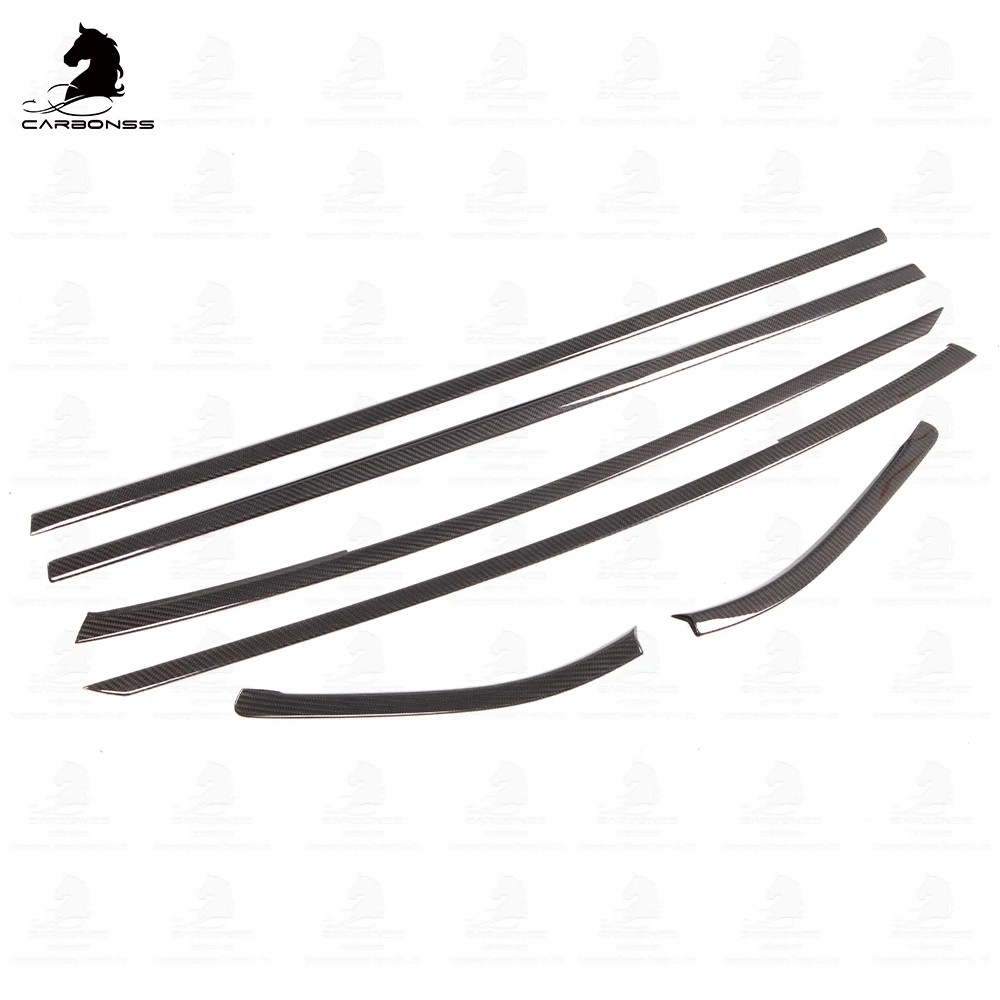 แถบตกแต่งหน้าต่างรถคาร์บอนแห้งสําหรับ GR Supra A90 MK5