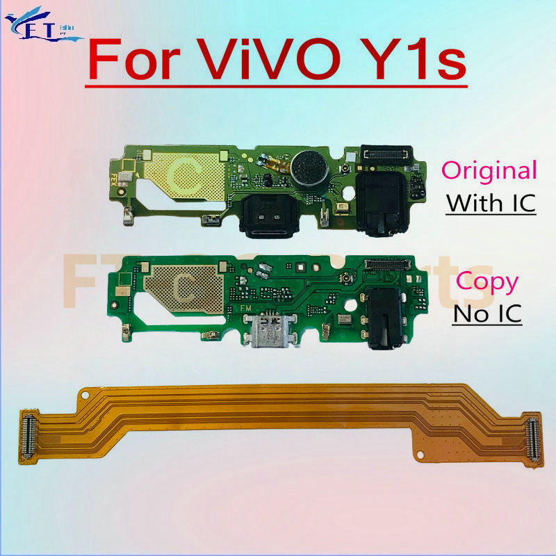 Charger board สําหรับ Vivo Y1s USB แท่นชาร์จพอร์ตบอร์ดเชื่อมต่อเมนบอร์ดหลัก Flex Cable Replacement