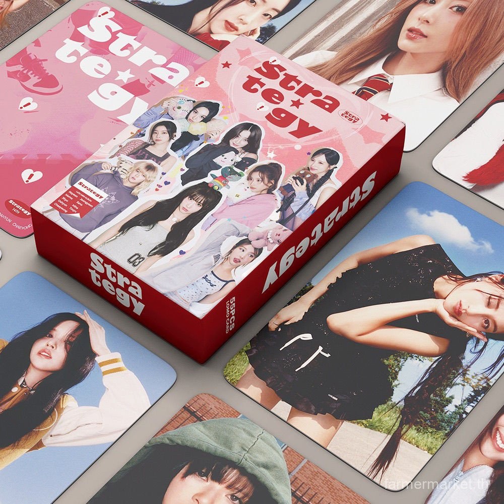 55 ชิ้น TWICE Card Strategy LOMO พัดลมของขวัญวันเกิด Nayeon Jeongyeon