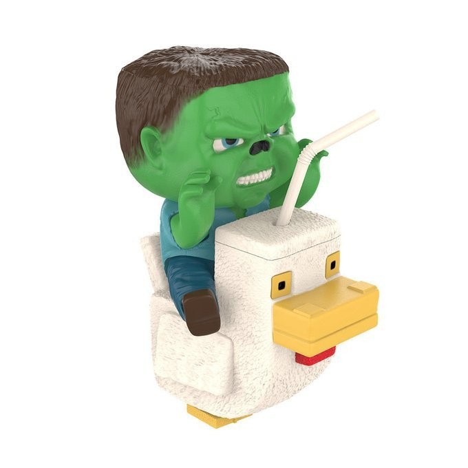 ถังป๊อปคอร์นตีนตะขาบภาชนะแกะสีชมพู Minecraft 2025 Cavalry Popcorn Bucket Cinema Chicken OW8G