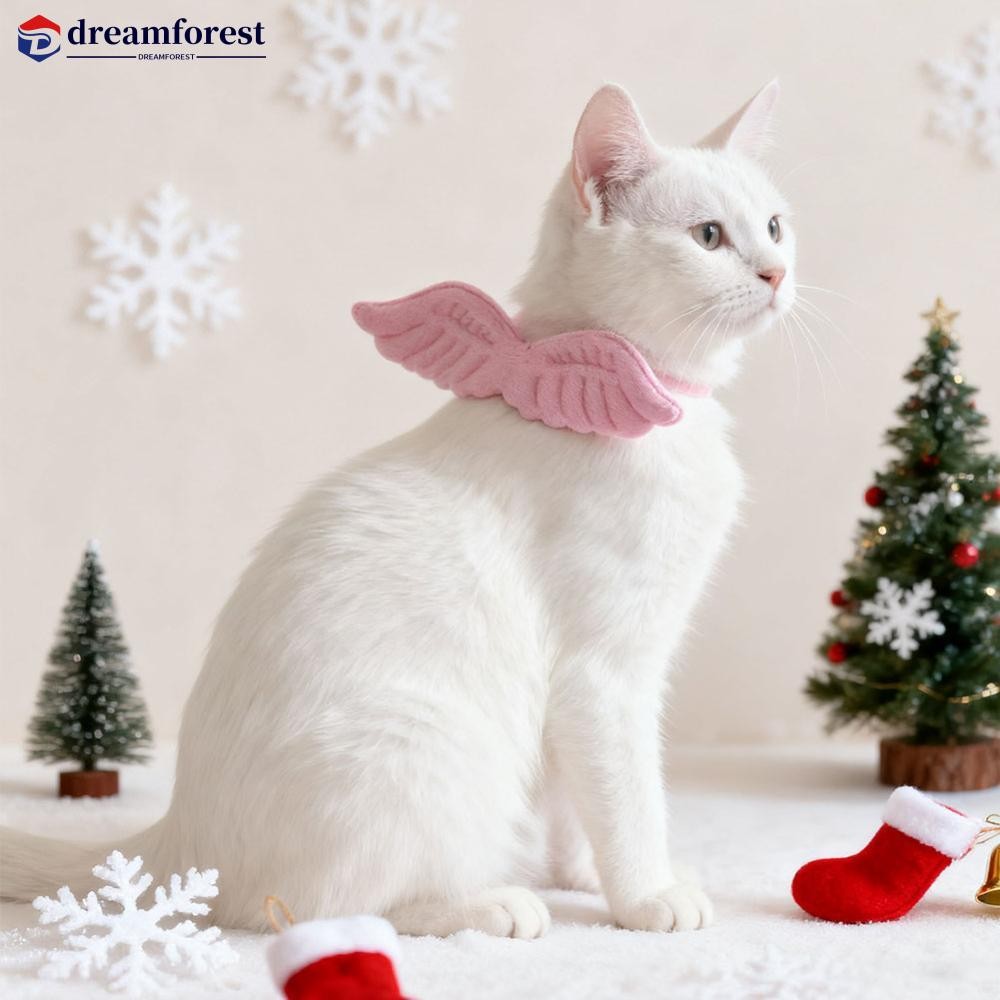 DFS สัตว์เลี้ยงปีกปลอกคอผ้าพันคอสีทึบแมวและสุนัขปลอกคอสัตว์เลี้ยง Drool Bib Adjustabl สัตว์เลี้ยงคออ