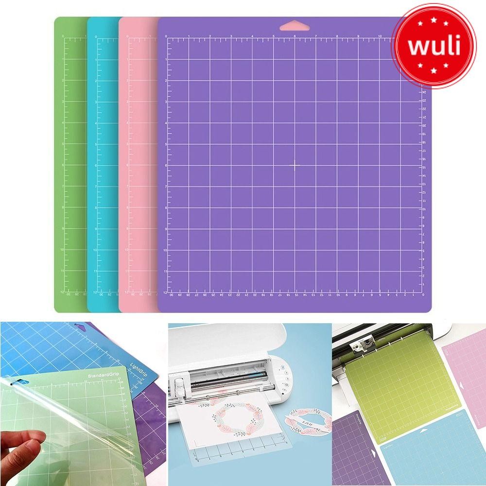 แผ่นรองตัด LULI, แผ่นรองตัด PVC Cameo Silhouette, กาวแบบพกพา Strong Grip ตัวอักษรสต็อกการ์ดหนา|แผ่นร