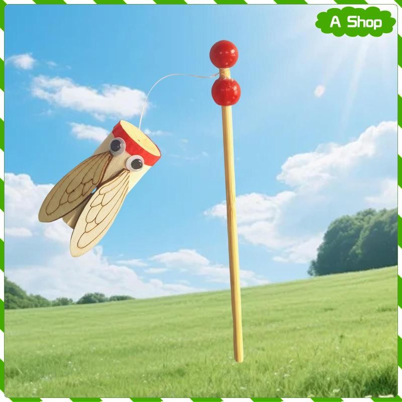 [Wishshopeeljj] ไม้จีนแบบดั้งเดิม Cicada ของเล่น Cicada Sound Maker ความแปลกใหม่ Early Education
