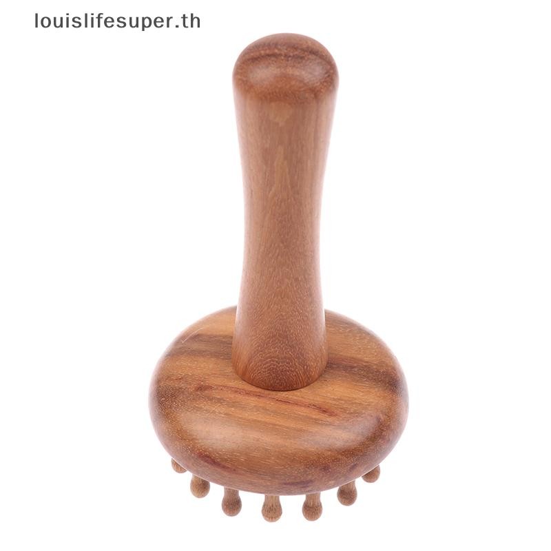 LLS ไม้จันทน์ Gua Sha แปรงนวดหัวคอไหล่ขาหน้าท้อง Meridian นวด Gua Shab เครื่องมือนวดไม้ HOT