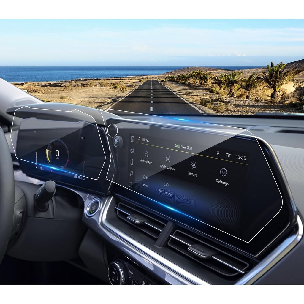 2024 2025 2026 Chevy Trax ป้องกันหน้าจอสําหรับ Chevrolet Trax (11 นิ้ว Navi + 8 นิ้ว Dash) (LT/2RS/A