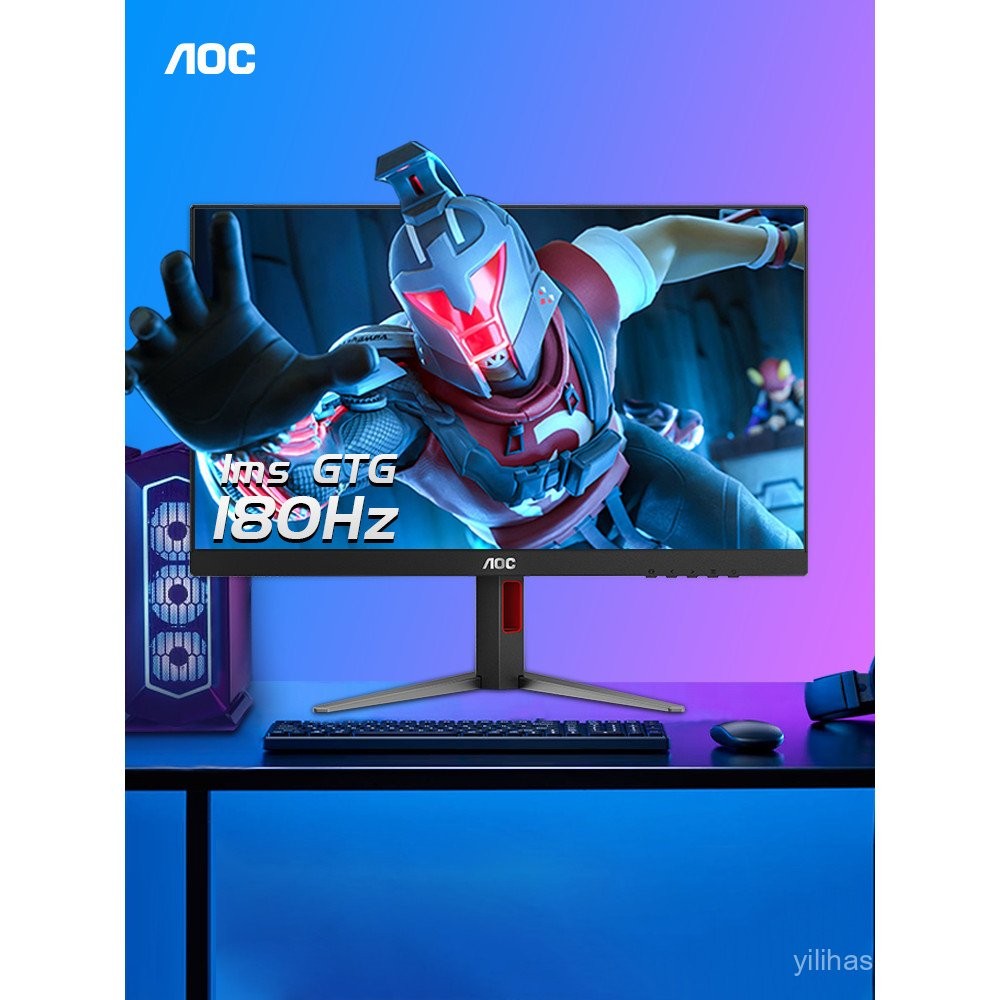 AOC 27 นิ้ว 27G4 Gaming 180Hz หน้าจอ IPS คอมพิวเตอร์เดสก์ท็อปจอภาพโน้ตบุ๊คภายนอกยกได้