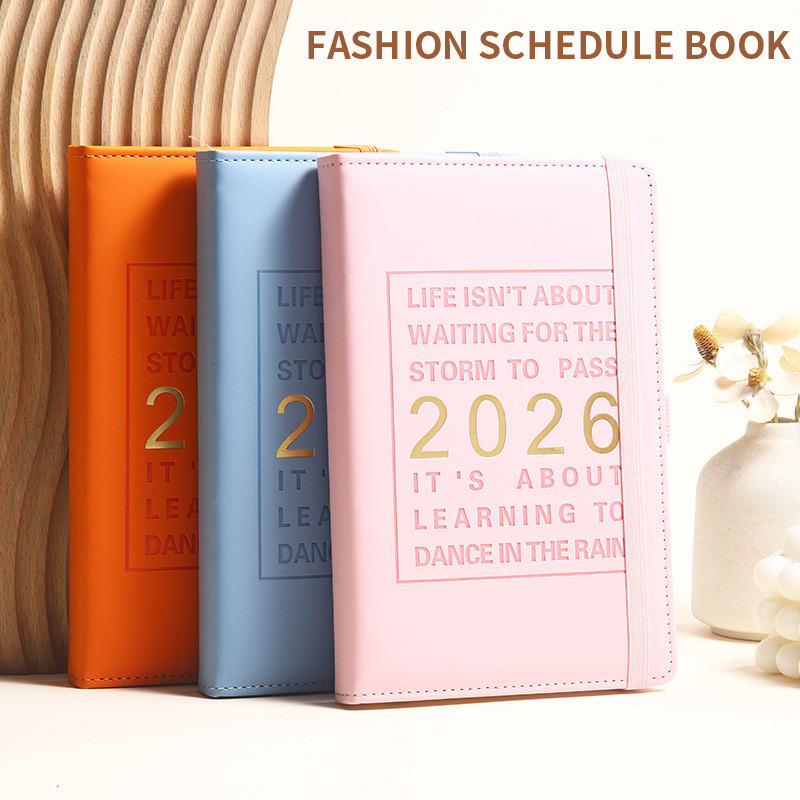 2026 สมุดบันทึกปฏิทินกําหนดใหม่ สมุดบันทึกประสิทธิภาพแผนรายวัน ของขวัญปีใหม่