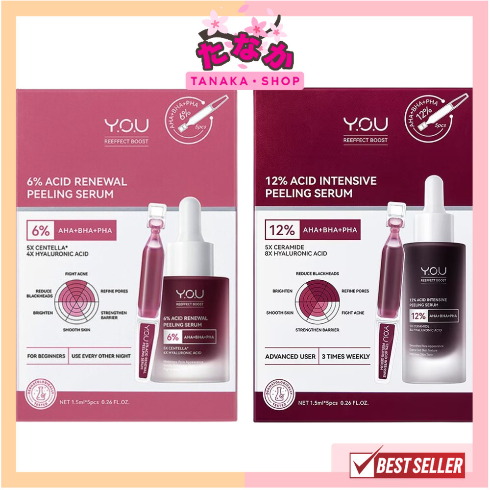 🔥แท้/ดีลสุดคุ้ม/ไลฟ์ทุกวัน🔥YOU 6% Acid Renewal Peeling Serum / 12% Acid Intensive Peeling Serum (M)