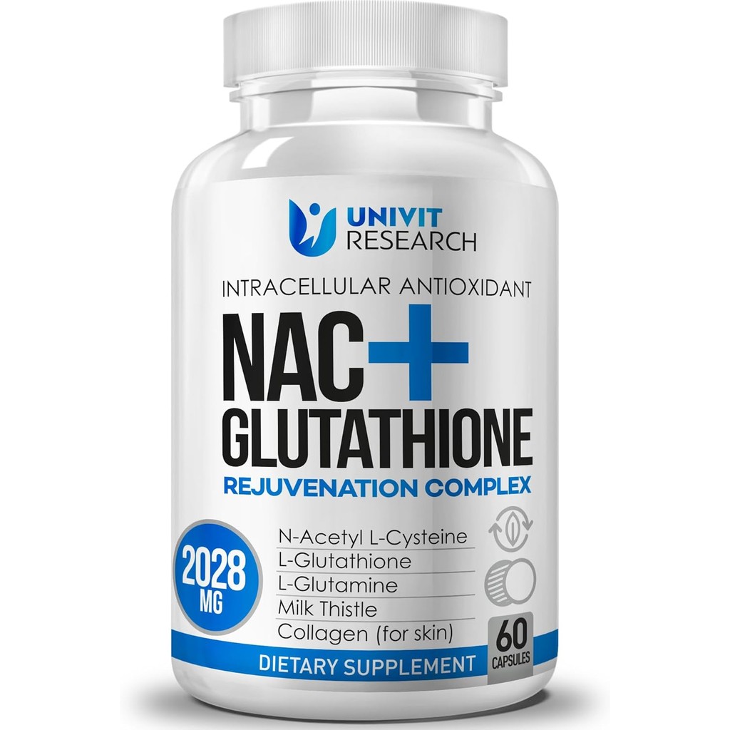 Advanced Complex-NAC Supplement (N-Acetyl L-Cysteine) 600mg with L-Glutathione 500mg and Milk Thistl