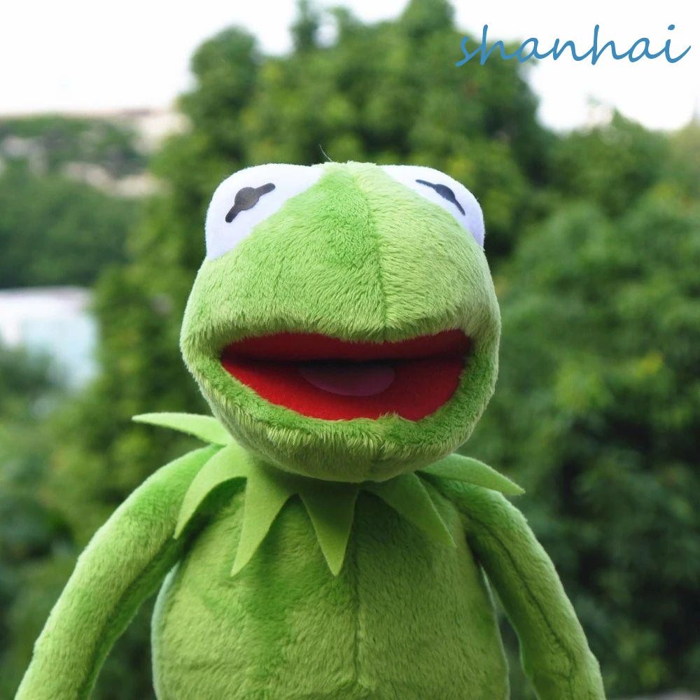 SHANHAI Kermit Frog สําหรับเด็กหุ่นมือนุ่มของขวัญคริสต์มาสสัตว์ Muppet Show