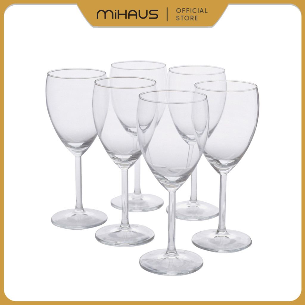 แก้วไวน์ขาว แก้วใส 25CL 6PCS SV1001