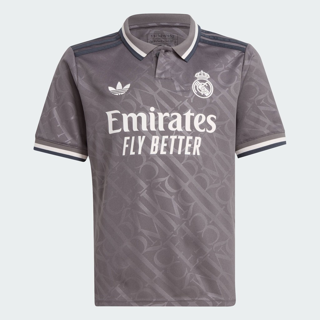 adidas ฟุตบอล เสื้อฟุตบอลชุดที่สาม Real Madrid 24/25 สำหรับเด็ก เด็ก สีน้ำตาล IT3438