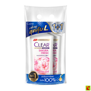 เคลียร์ แชมพูขจัดรังแค สูตรซากุระเฟรช 350 มล. แพ็คคู่