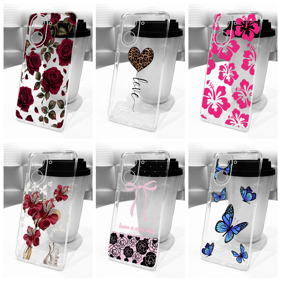 สําหรับ Xiaomi Poco C71 โปร่งใส TPU ปลอกซิลิโคนอ่อนนุ่ม PocoC71 C 71 4G รูปแบบสไตล์เรียบง่ายเคสโทรศั