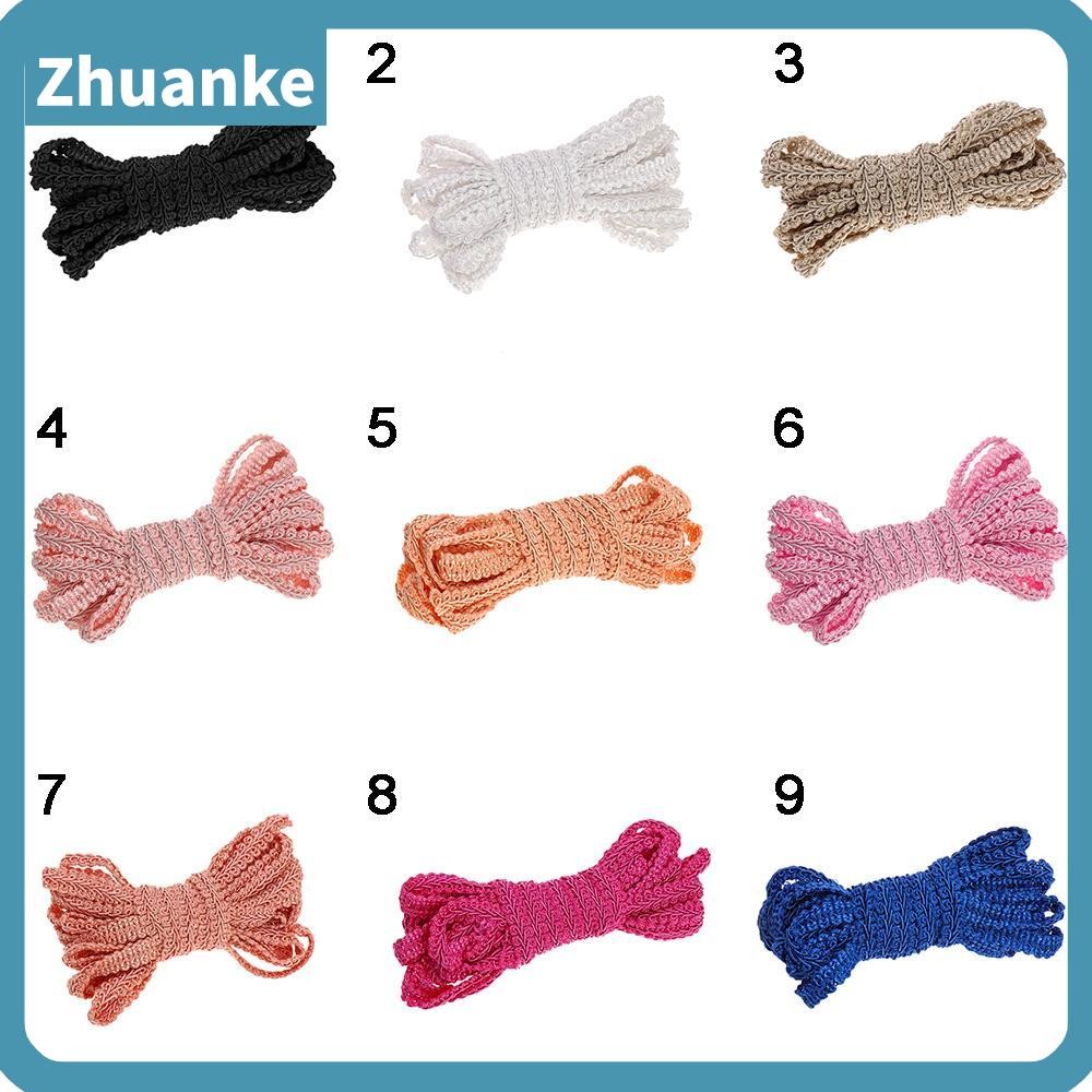ZHUANKE 5Yard Lace 5Yard ผ้าริบบิ้นเสื้อผ้าเย็บ Curve Wedding