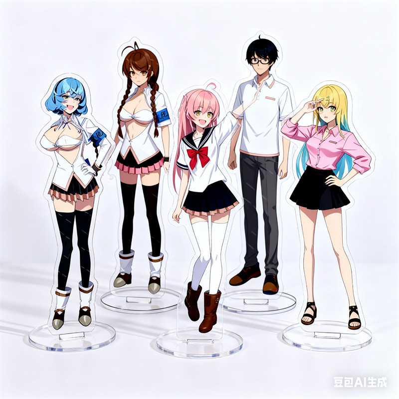 Is the Island Utopia หรือ Dystopia อะคริลิครูป Nukitashi Stand Nanase Katagiri/Hinami Watarai แผ่นคอ