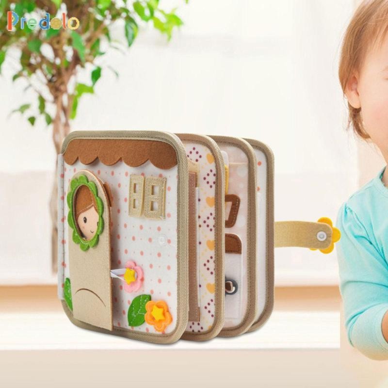 Predolo Felt Activity Book เกมเพื่อการศึกษาสําหรับอาบน้ําเด็ก การเดินทางวันเด็ก