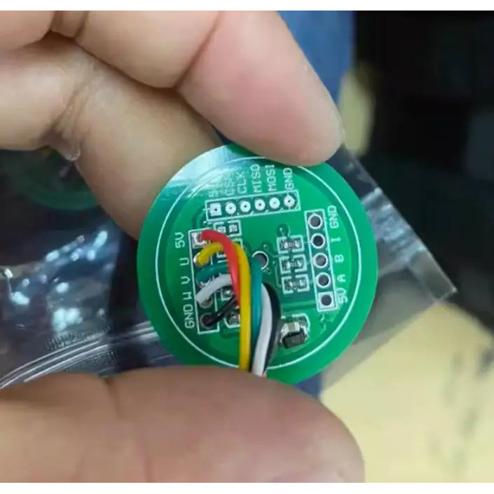 ตัวเข้ารหัสแม่เหล็ก AS5047P สามารถเอาต์พุต UVW เส้นผ่านศูนย์กลางชีพจร 32 มิลลิเมตรแทนสัญญาณเซ็นเซอร์